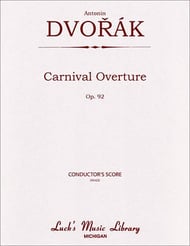 Carnival Overture, Op. 92 Orchestra sheet music cover